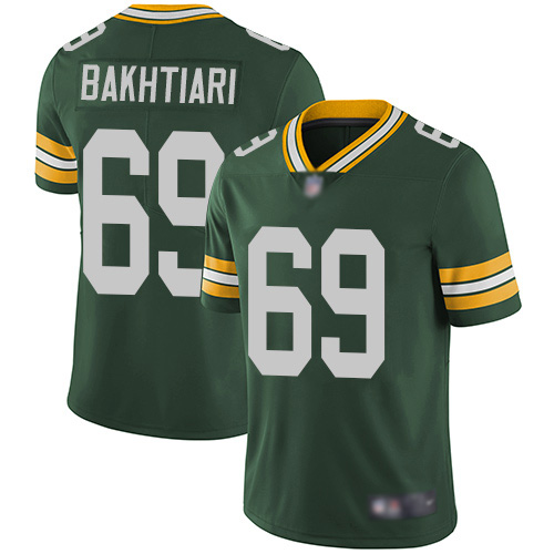 Green Bay Packers Limited Green Men #69 Bakhtiari David Home Jersey Nike NFL Vapor Untouchable->youth nfl jersey->Youth Jersey